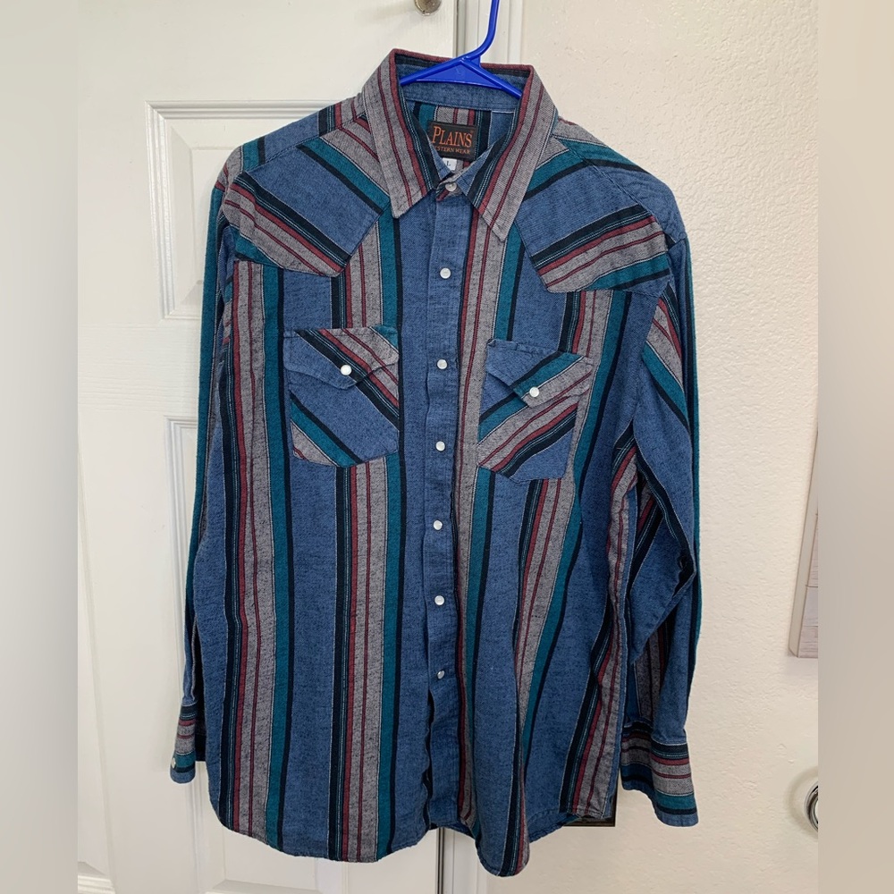 Vintage Western Shirt Plains Western Wear
